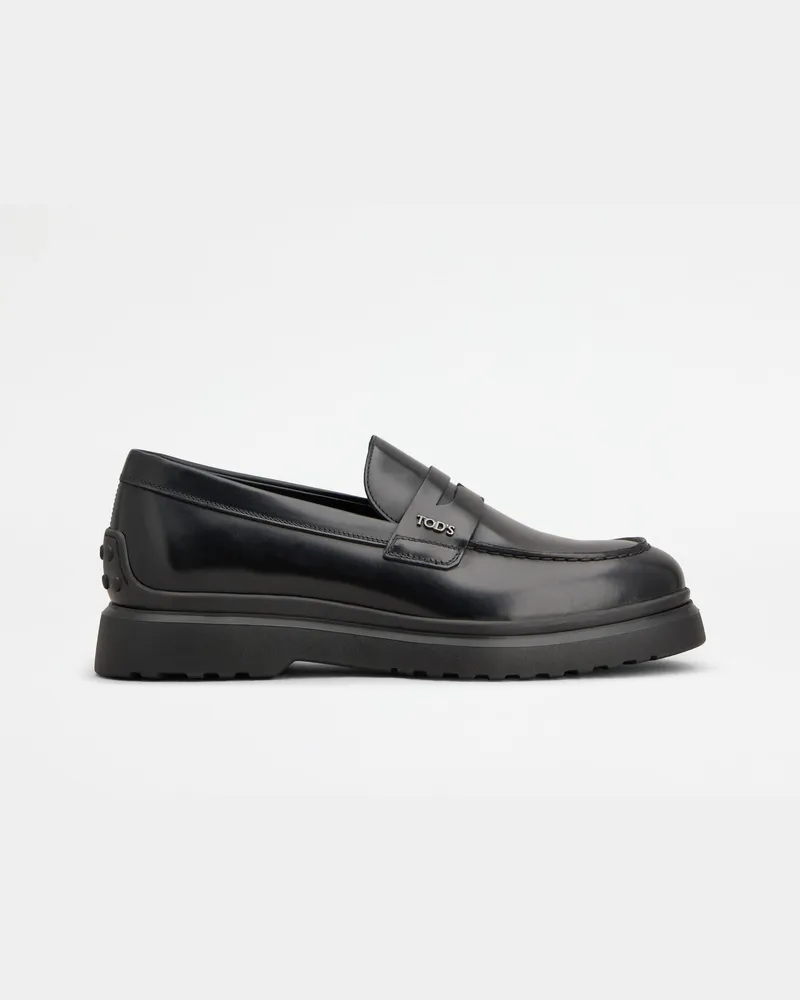 TOD'S Loafers aus Leder, SCHWARZ Shoes Schwarz