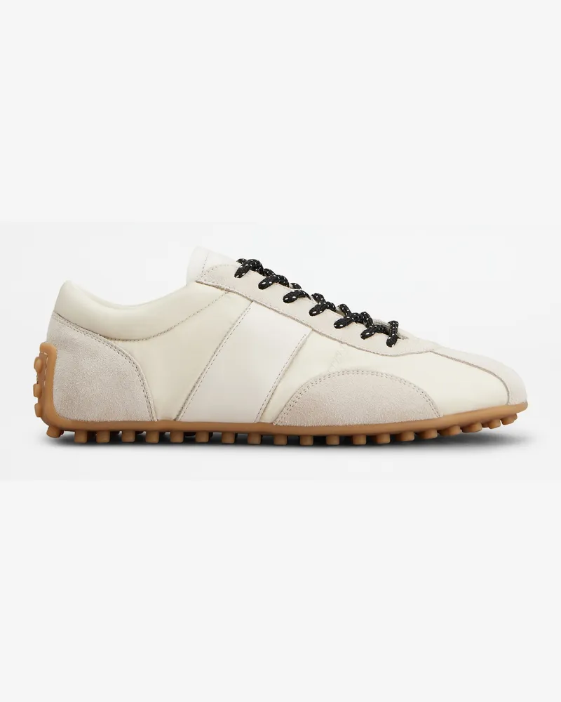 TOD'S Sneakers Tod's T-Marathon aus Veloursleder und technischem Gewebe, GRAU,WEISS Shoes Grau