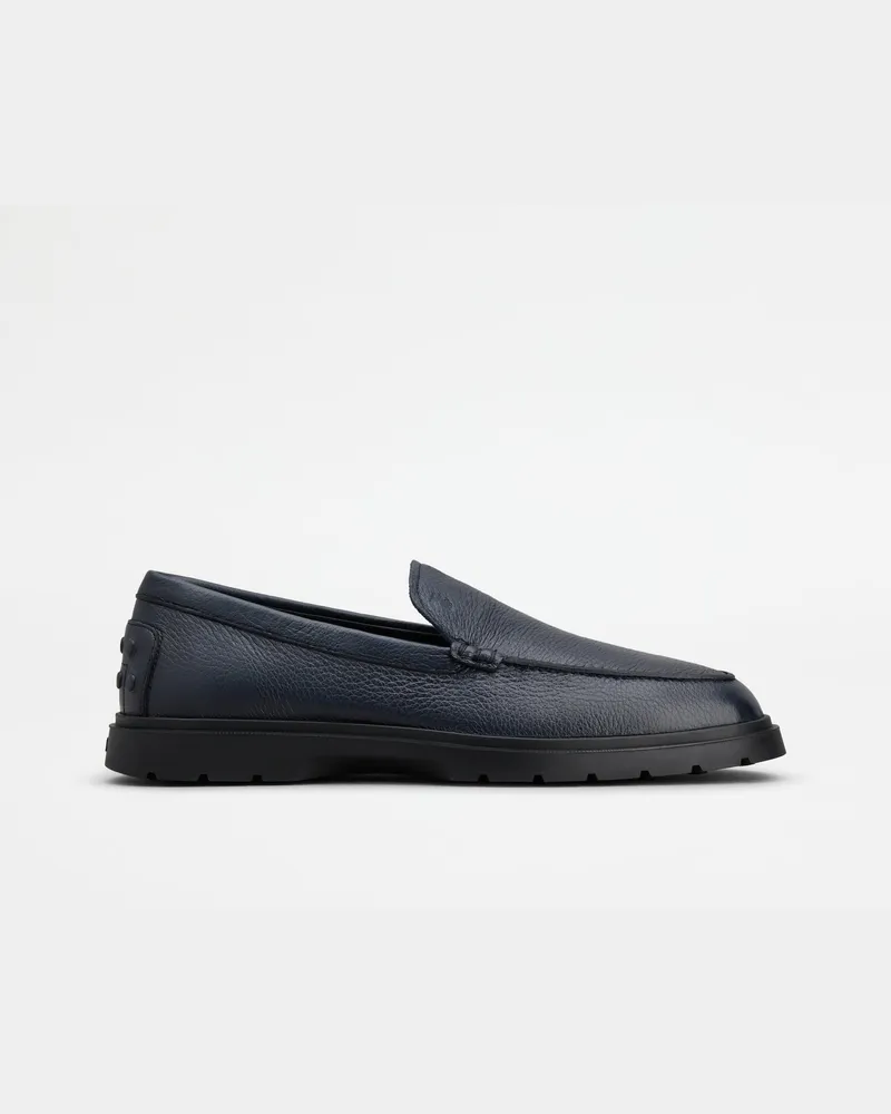 TOD'S Slipper-Loafers aus Leder, BLAU Shoes Blau