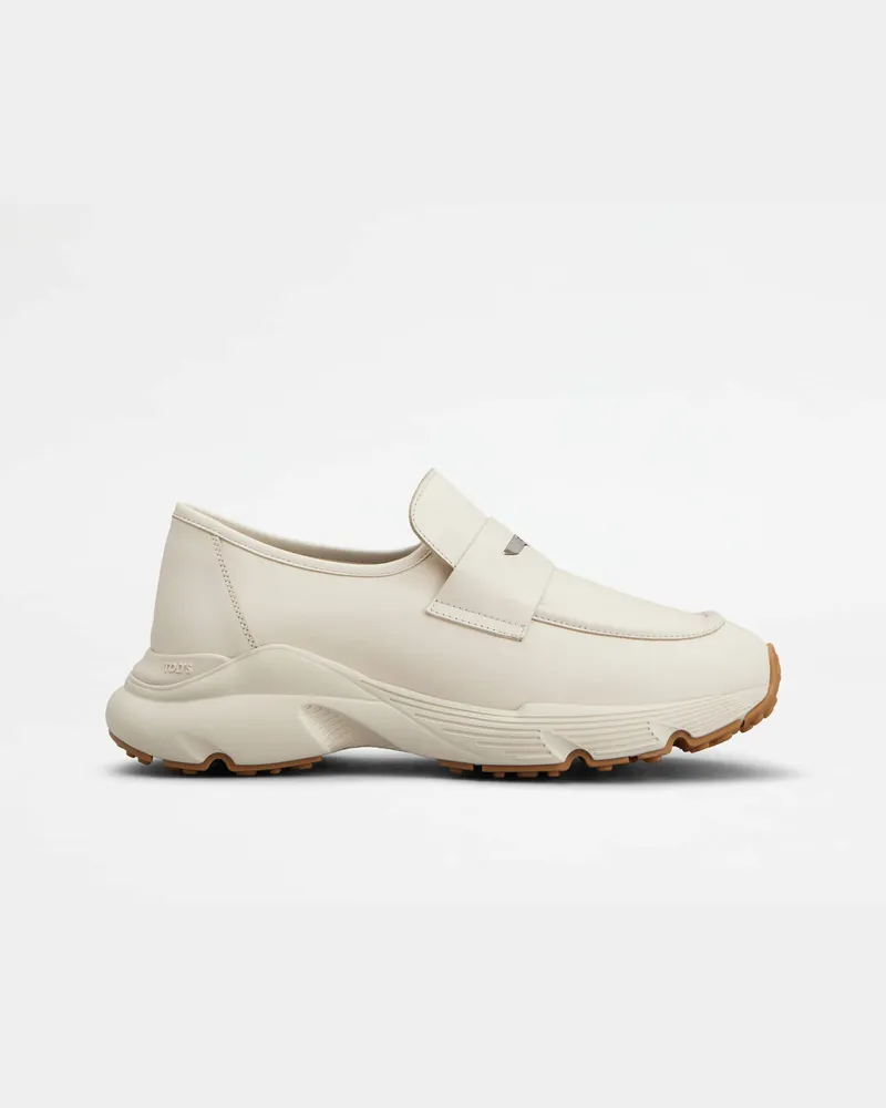 TOD'S Sportliche Loafers aus Leder, CREME Shoes Creme