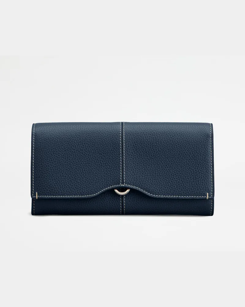 TOD'S Portemonnaie aus Leder, BLAU,  - Wallets Blau