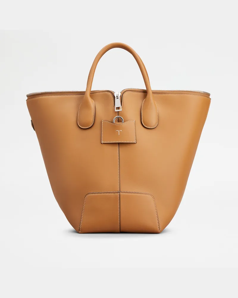 TOD'S Di Bag Swing aus Leder Medium, BRAUN,  - Bags Braun