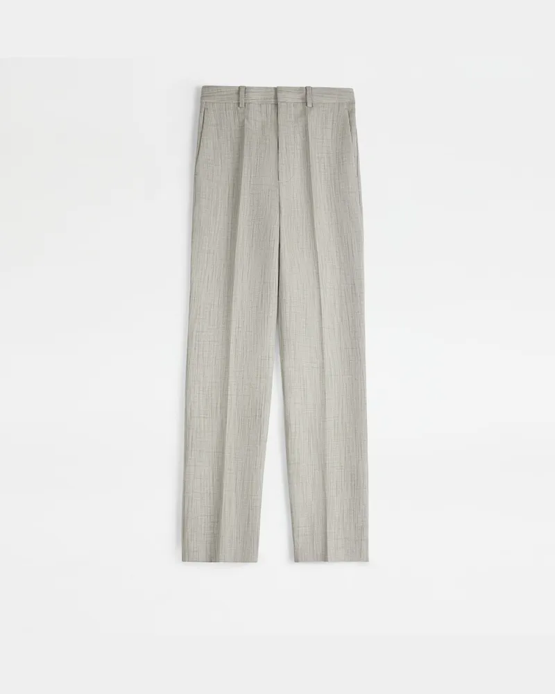 TOD'S Hose aus einer Seidenmischung, GRAU Trousers Grau