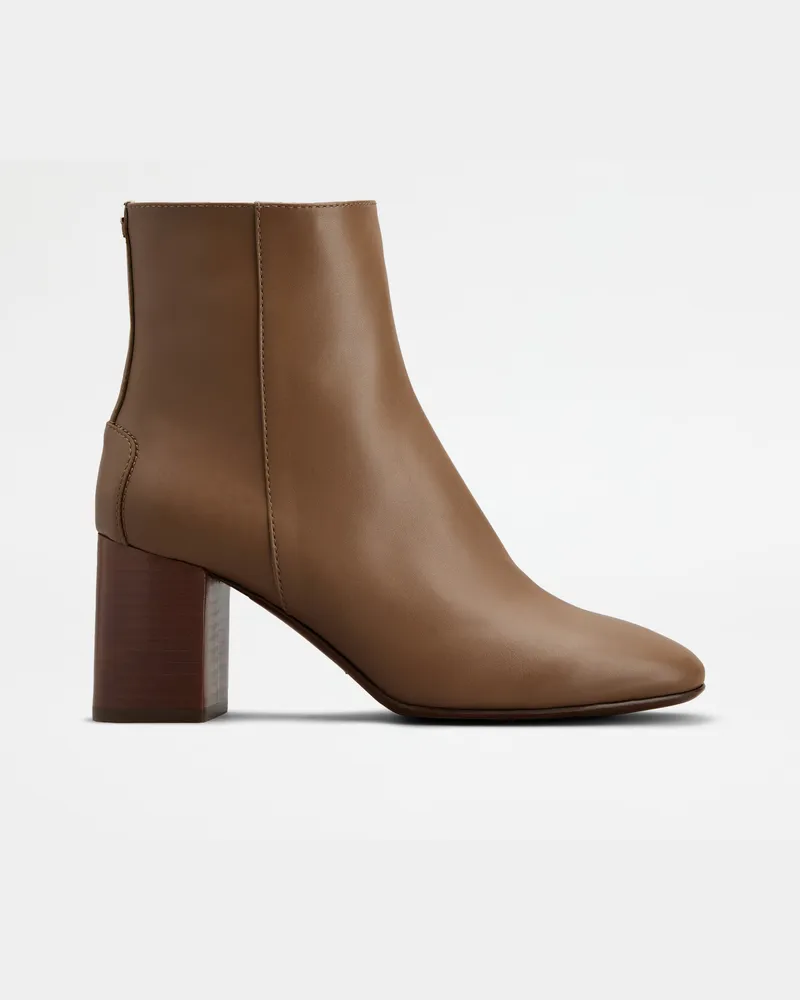 TOD'S Stiefeletten aus Leder, BRAUN Shoes Braun