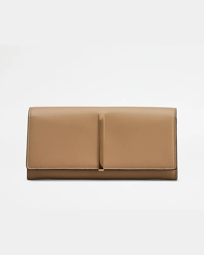 TOD'S Portemonnaie aus Leder, BEIGE,  - Wallets Beige