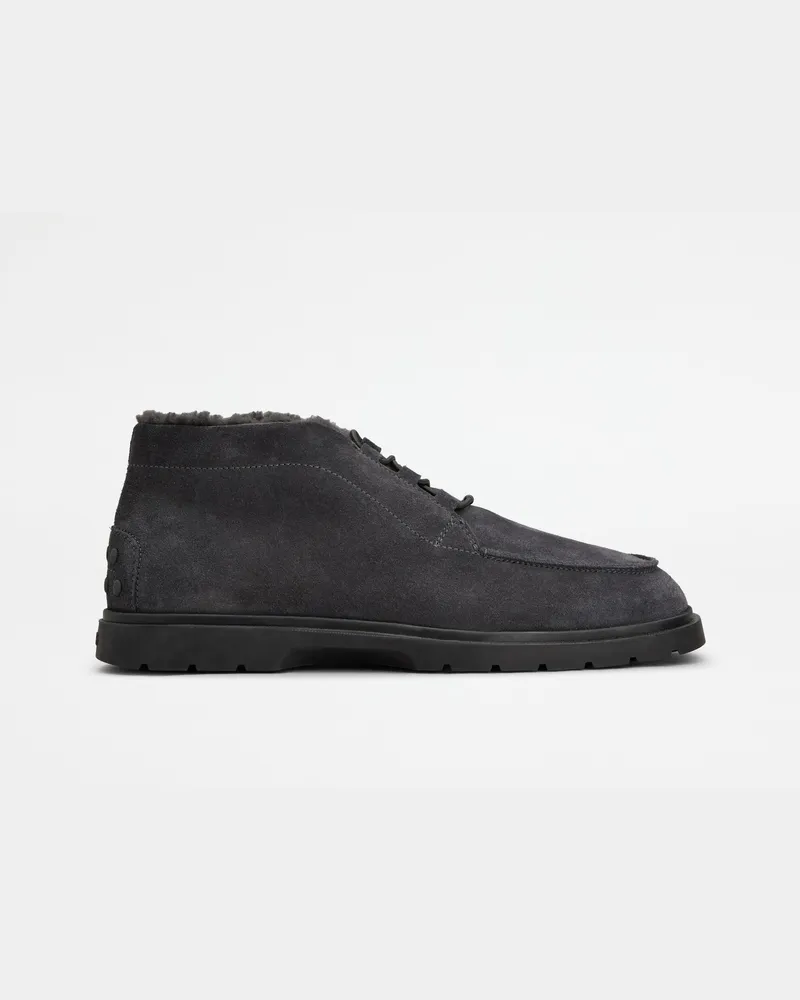 TOD'S Desert Boots aus Veloursleder, GRAU Shoes Grau