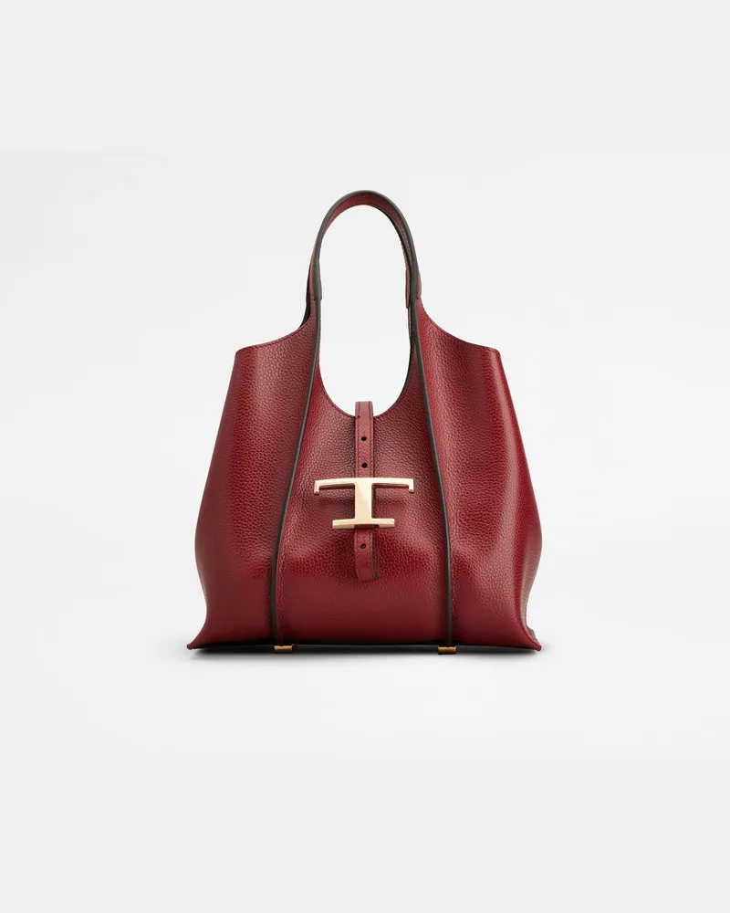 TOD'S Shopper T Timeless aus Leder Mini, ROT,  - Bags Rot