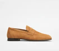 Loafers aus Pashmy-Veloursleder, BRAUN Shoes