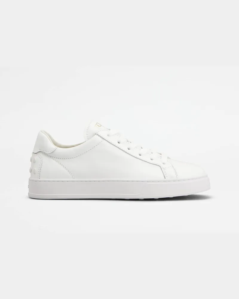 TOD'S Sneakers aus Leder, WEISS Shoes Weiss