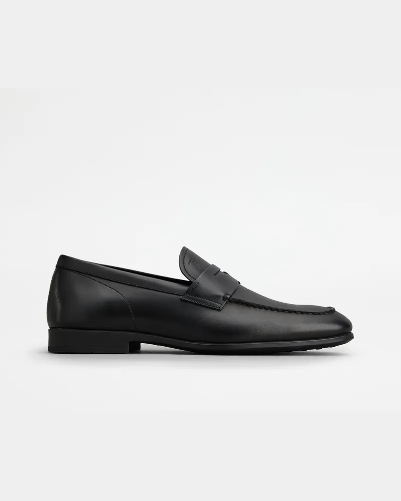 TOD'S Loafers aus Leder, SCHWARZ Shoes Schwarz