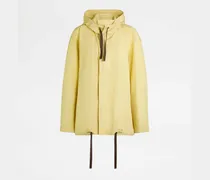 Windbreaker aus einer Seidenmischung, GELB Coat / Trench