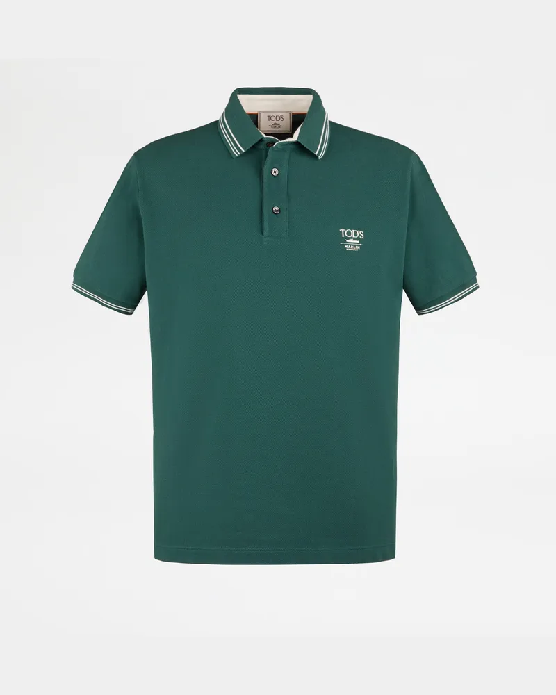 TOD'S Poloshirt aus Piqué, GRÜN, XX - Shirts Grün