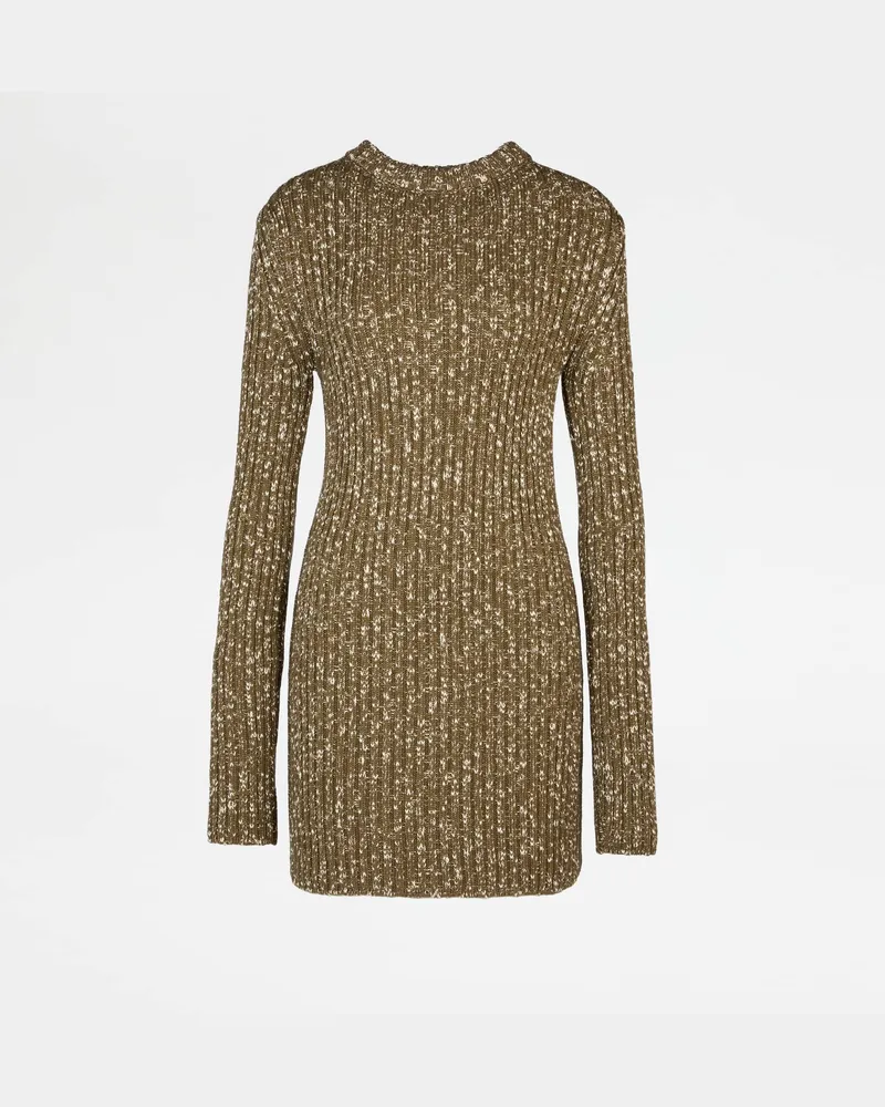 TOD'S Pullover aus Mouliné-Strick, GRÜN Knitwear Grün