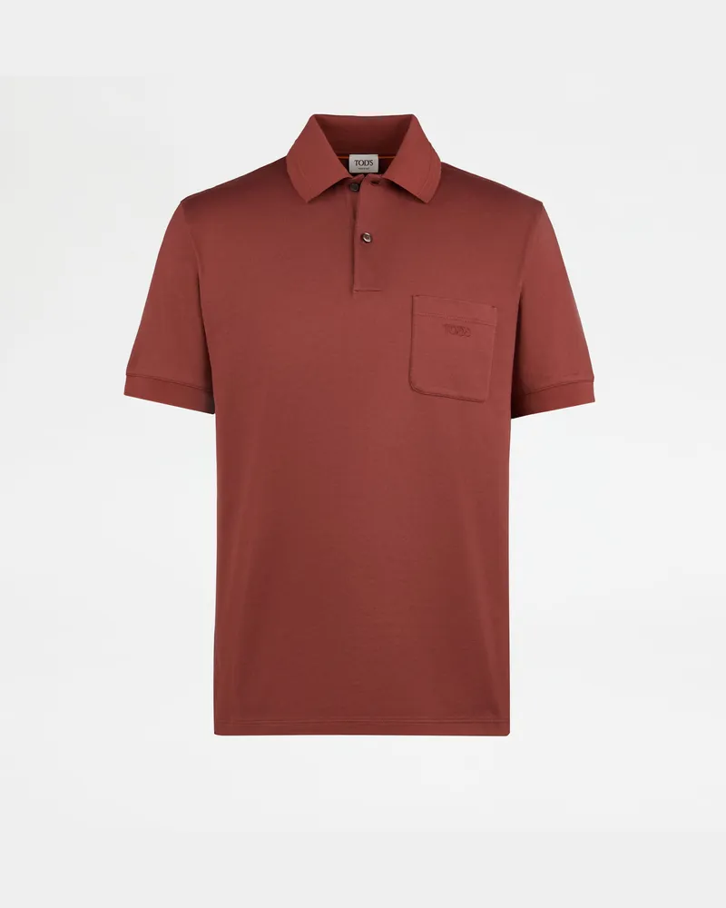 TOD'S Poloshirt aus Jersey, BRAUN, XX - Shirts Braun