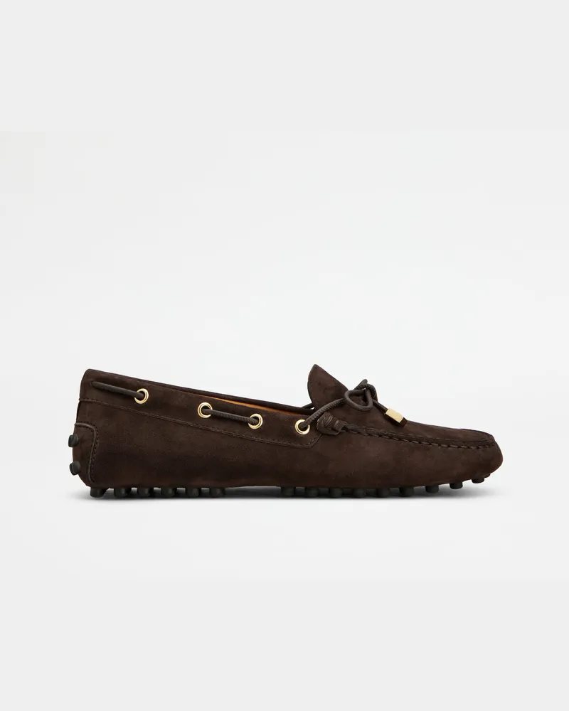 TOD'S Mokassins Gommino aus Veloursleder, BRAUN Shoes Braun