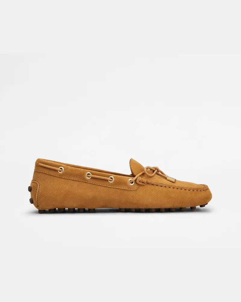 TOD'S Mokassins Gommino aus Veloursleder, BRAUN Shoes Braun