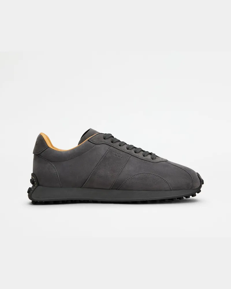 TOD'S Sneakers T Vintage aus Pashmy-Veloursleder, GRAU Shoes Grau