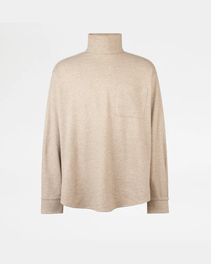 TOD'S Rollkragenpullover aus einer Seidenmischung, BEIGE, XX - Shirts Beige