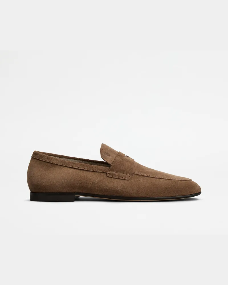 TOD'S Loafer Tod's aus Veloursleder, BRAUN Shoes Braun