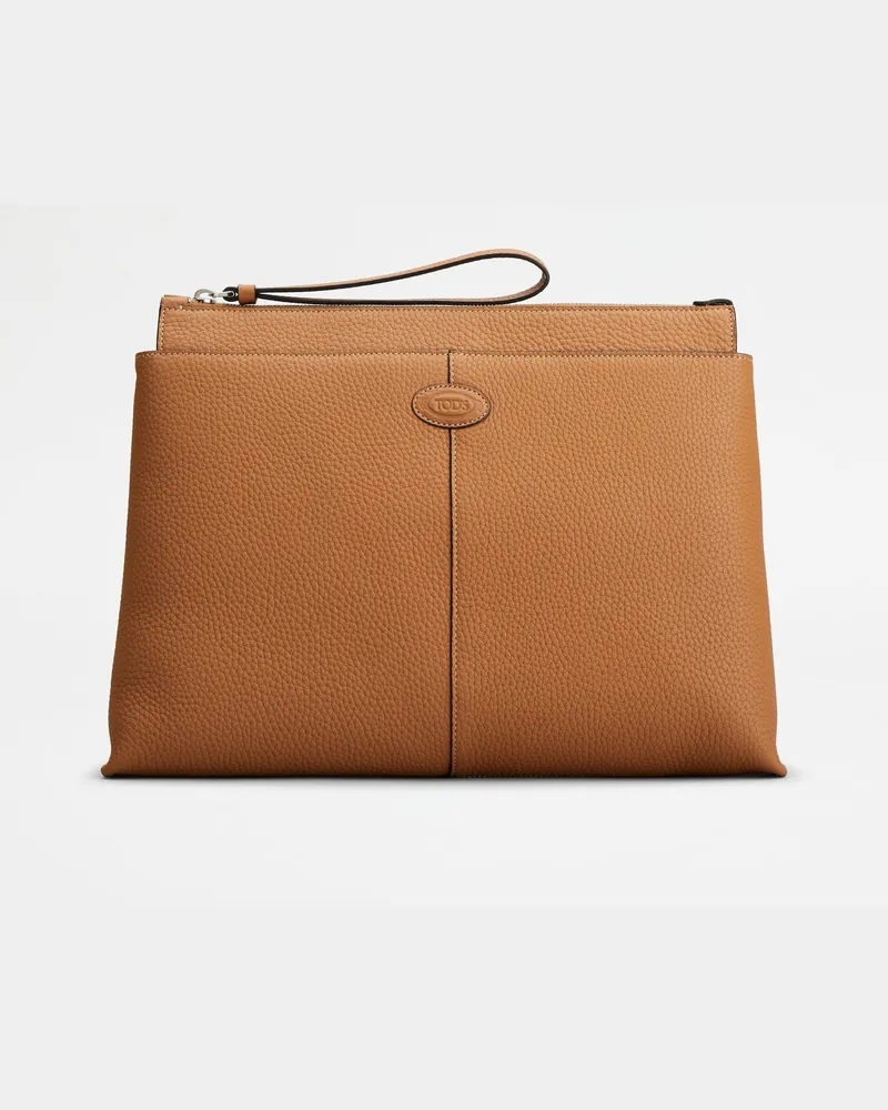 TOD'S Dokumenten-Etui aus Leder Medium, BRAUN,  - Bags Braun