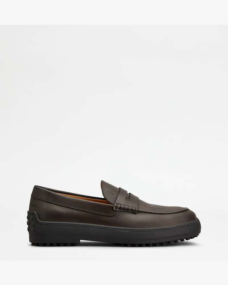 TOD'S Loafers Winter Gommino aus Leder, BRAUN Shoes Braun