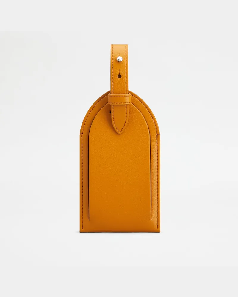 TOD'S Adressanhänger aus Leder, ORANGE,  - Wallets Orange
