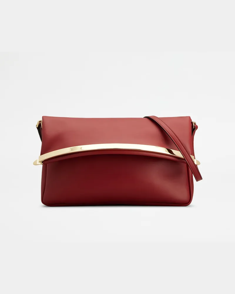 TOD'S Magenta Bag Flap aus Leder Small, ROT,  - Bags Rot