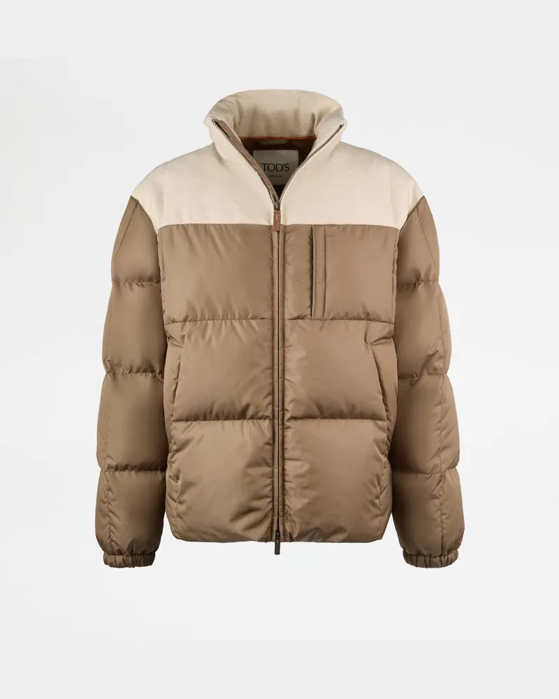 TOD'S Bimaterielle Daunenjacke, GRAU, XX - Coat / Trench Grau