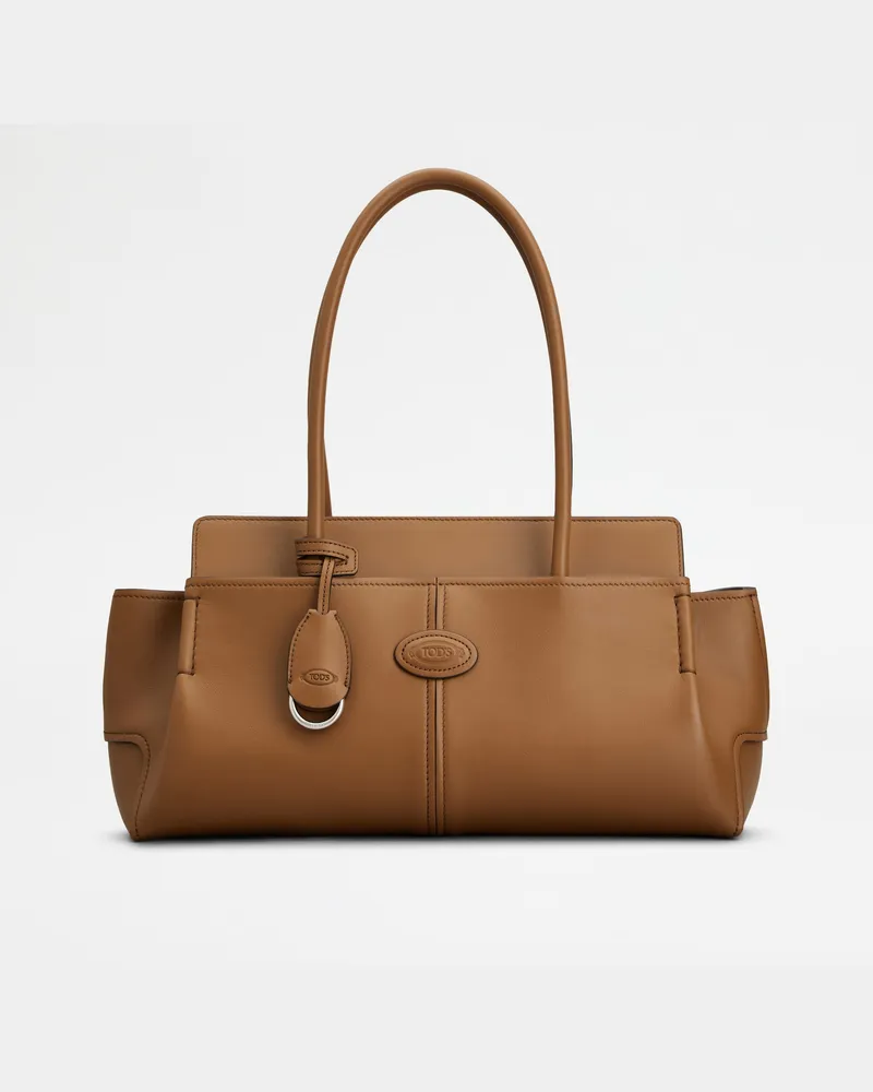TOD'S Schultertasche aus Leder Small, BRAUN,  - Bags Braun