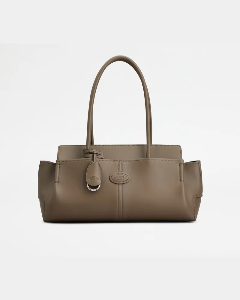 TOD'S Schultertasche aus Leder Small, BRAUN,  - Bags Braun