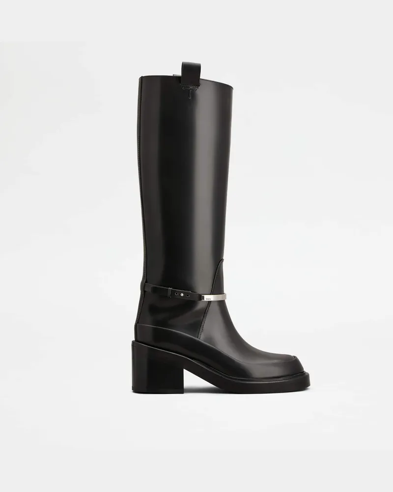 TOD'S Stiefel aus Leder, GRAU Shoes Grau