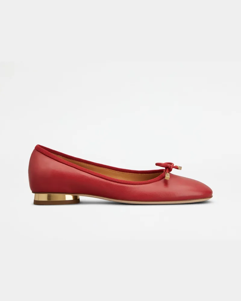 TOD'S Ballerinas aus Nappaleder, ROT Shoes Rot