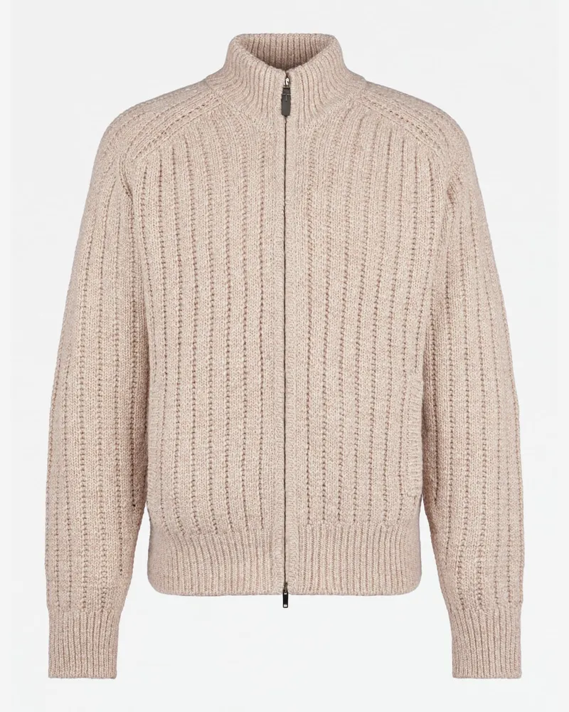 TOD'S Bomberjacke aus einer Kaschmirmischung, WEISS, XX - Knitwear Weiss