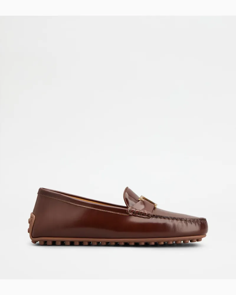 TOD'S Mokassins City Gommino aus Leder, BRAUN Shoes Braun