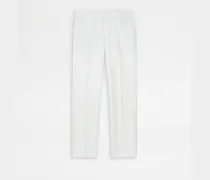 Chinohose aus Baumwolle, CREME Trousers