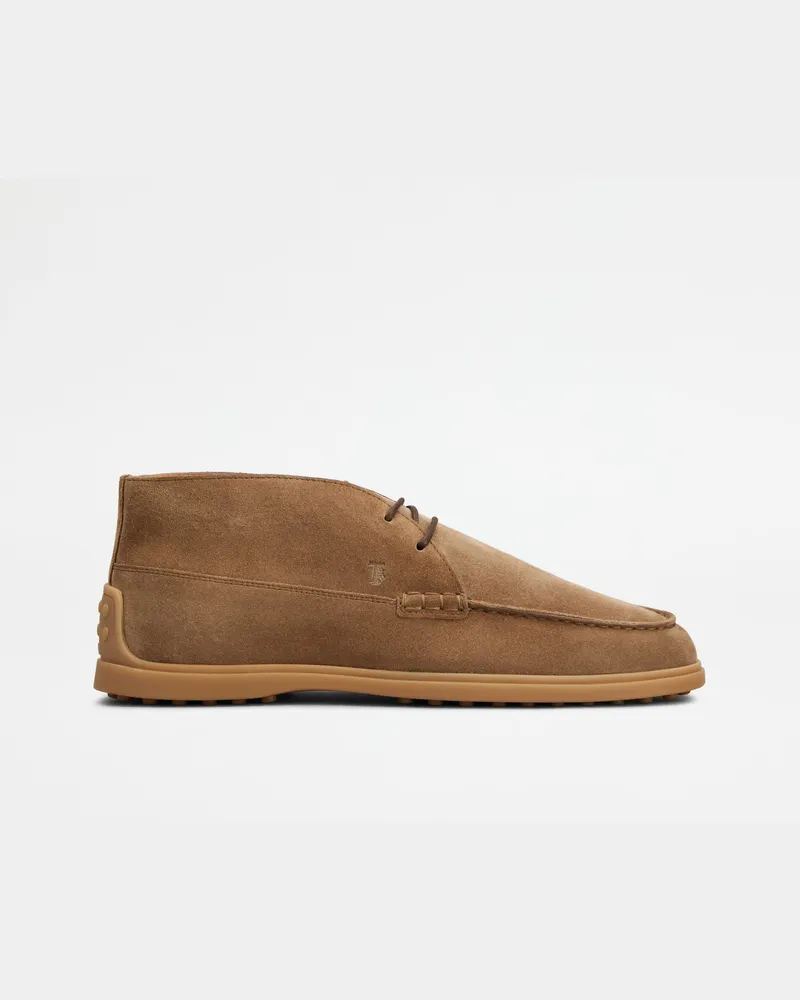 TOD'S Desert Boots aus Veloursleder, BRAUN Shoes Braun