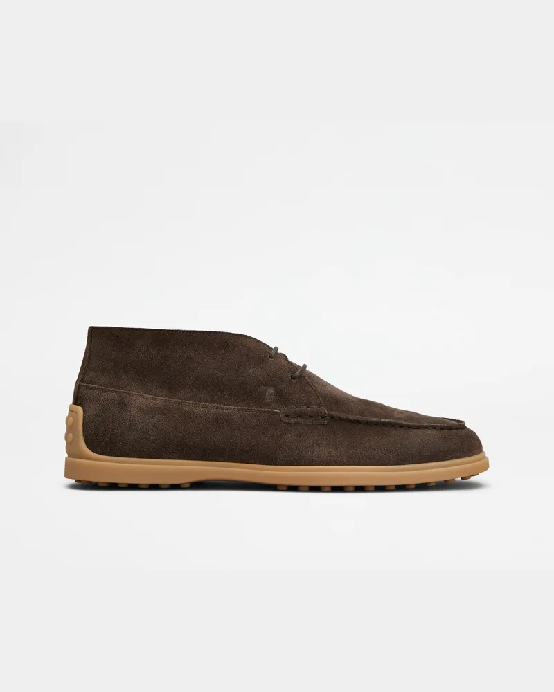 TOD'S Desert Boots aus Veloursleder, BRAUN Shoes Braun