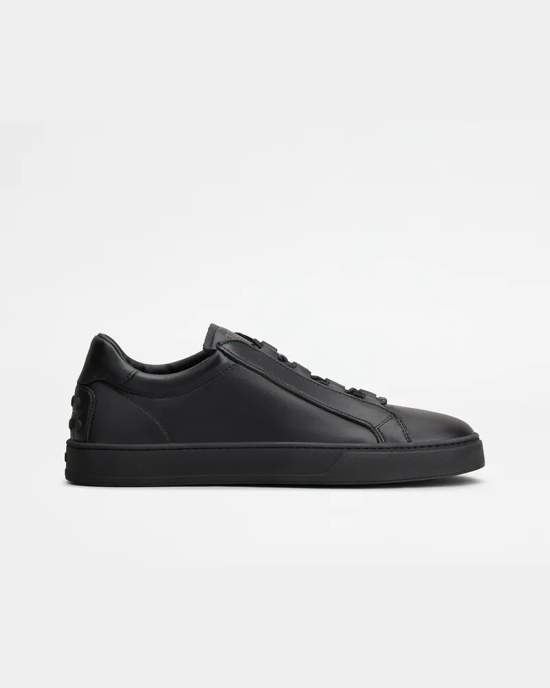 TOD'S Sneakers aus Leder, SCHWARZ Shoes Schwarz