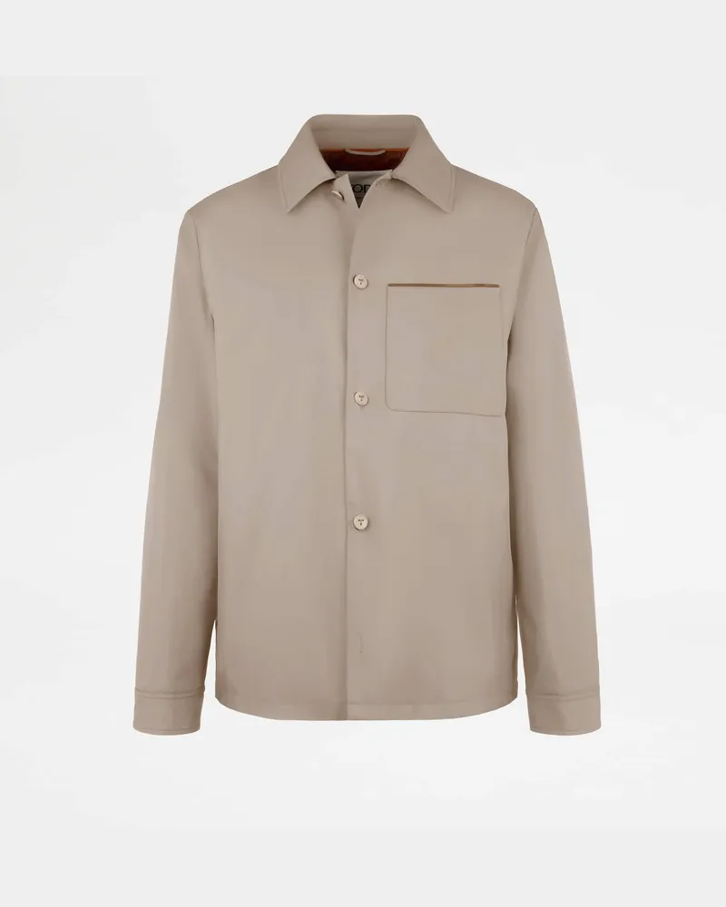 TOD'S Shirt Jacket aus leichtem technischem Gewebe, BRAUN Coat / Trench Braun