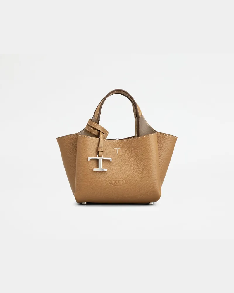 TOD'S Tasche aus Leder Micro, GRAU,BRAUN,  - Bags Grau
