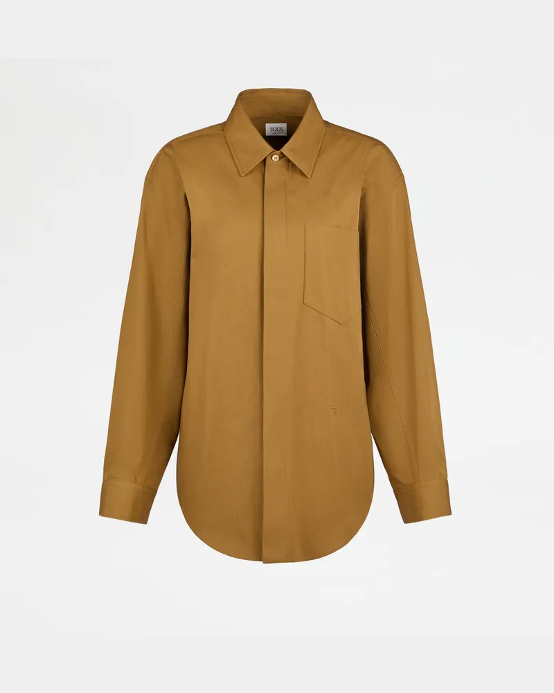 TOD'S Bluse aus Popeline, GRÜN Shirts Grün