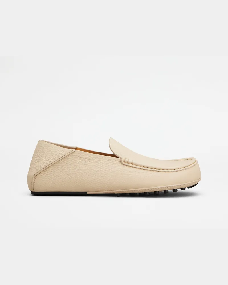 TOD'S Slipper-Loafers aus Leder, CREME Shoes Creme