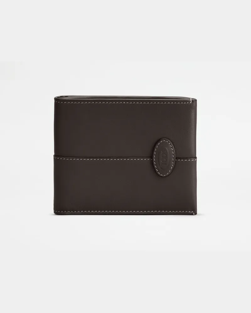 TOD'S Kartenetui aus Leder, BRAUN,  - Wallets Braun