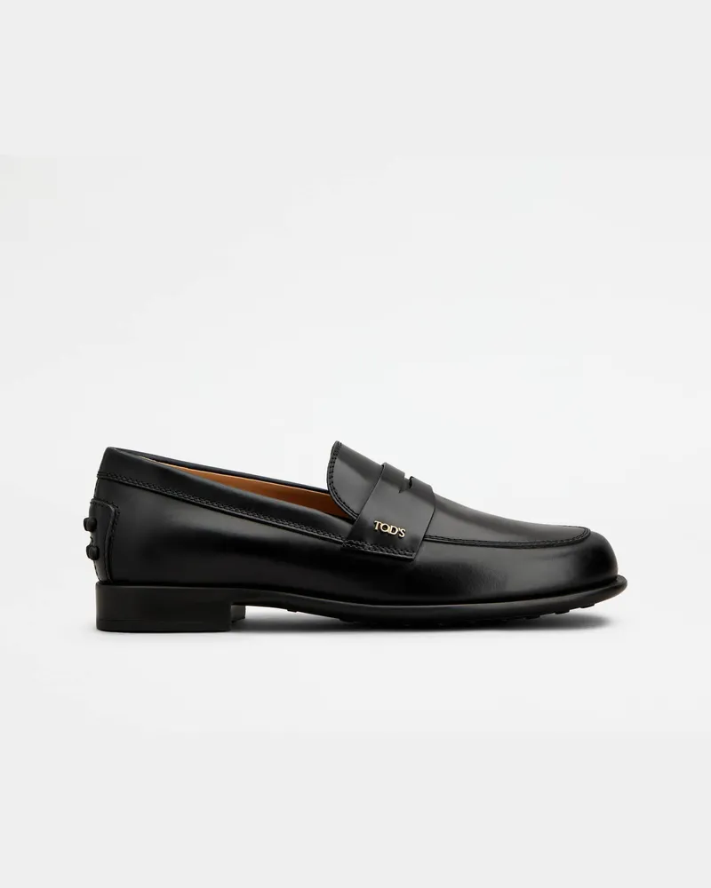 TOD'S Loafers aus Leder, SCHWARZ Shoes Schwarz