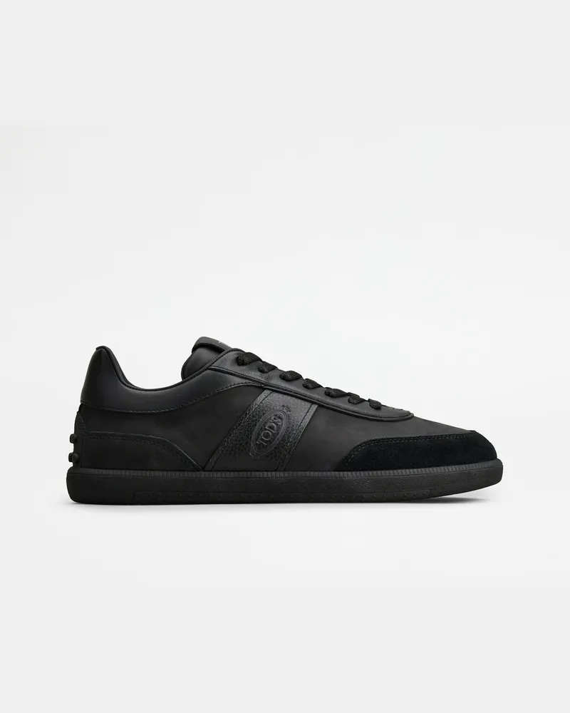 TOD'S Sneakers aus Veloursleder, SCHWARZ Shoes Schwarz