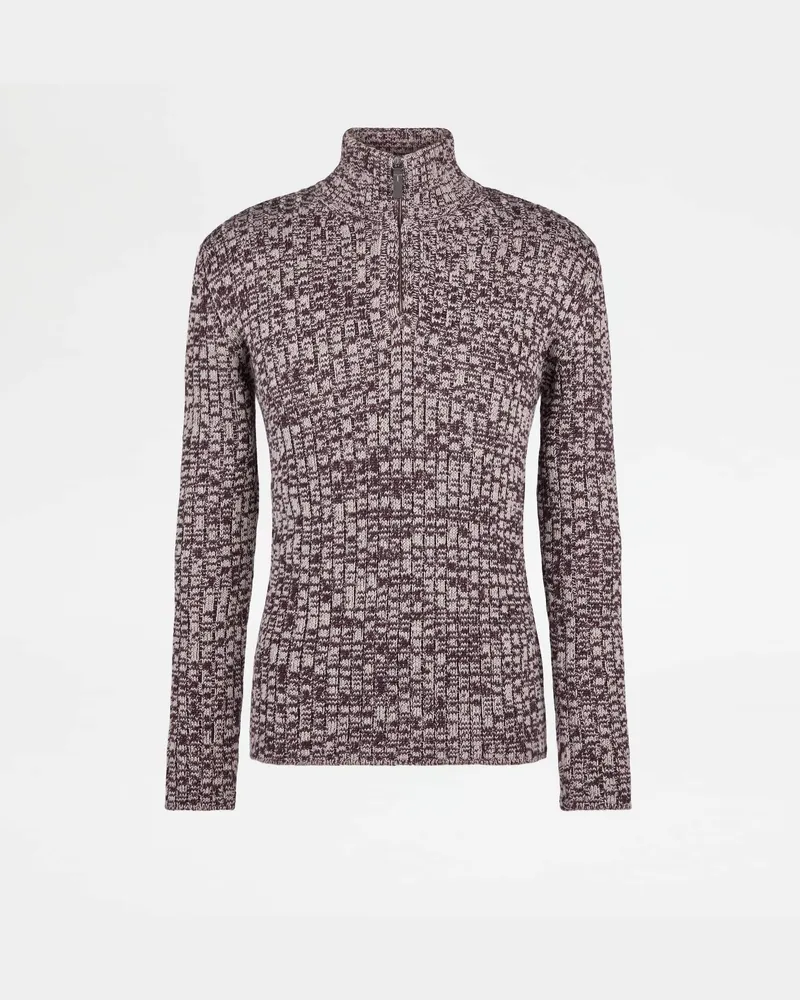 TOD'S Pullover aus Mouliné-Merinowolle, BORDEAUX, XX - Knitwear Bordeaux