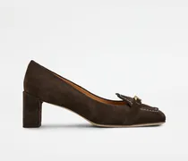 Pumps aus Veloursleder, BRAUN Shoes
