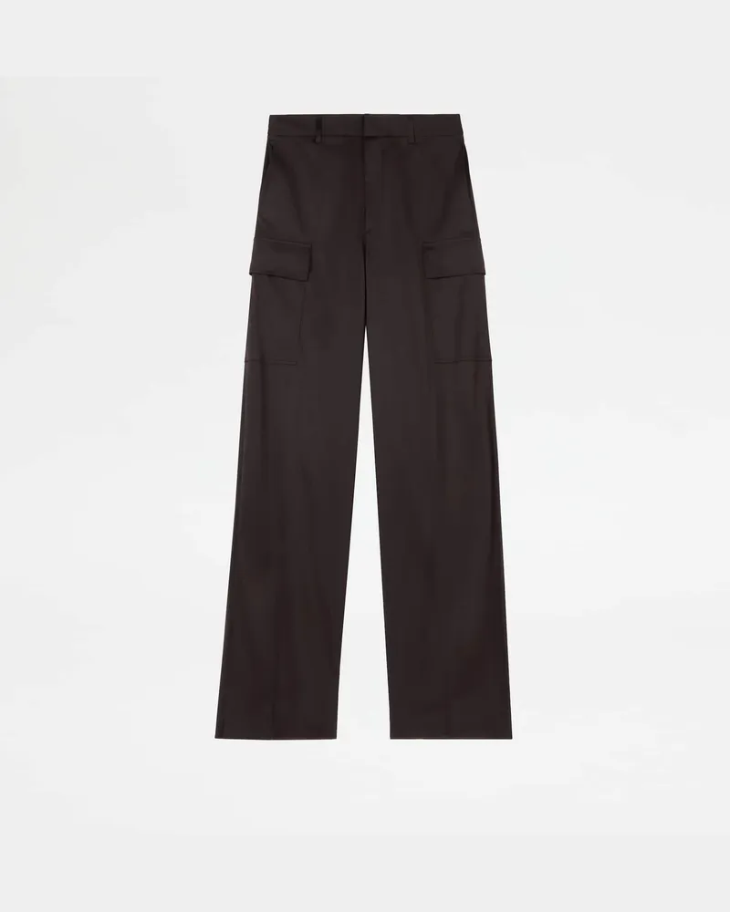 TOD'S Hose aus Viskosetwill, BRAUN Trousers Braun