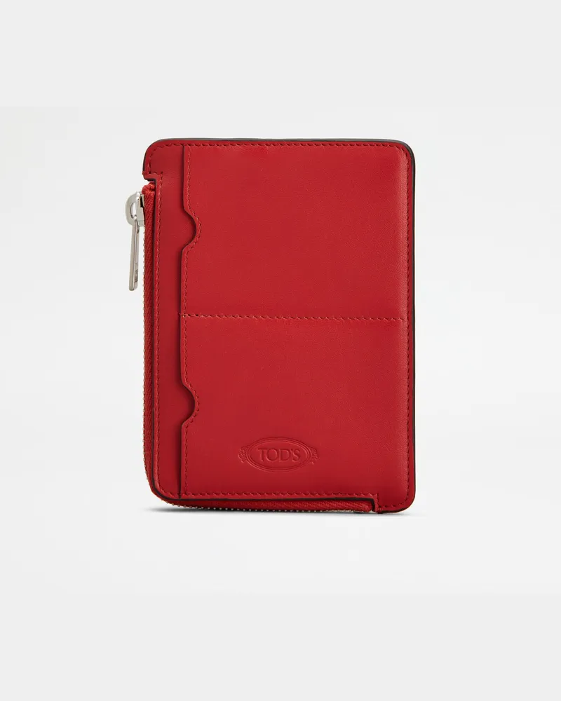 TOD'S Pouch aus Leder Small, ROT,  - Wallets Rot