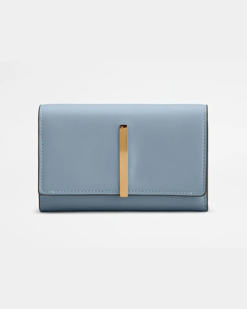 TOD'S Portemonnaie aus Leder, HELLBLAU,  - Wallets Hellblau